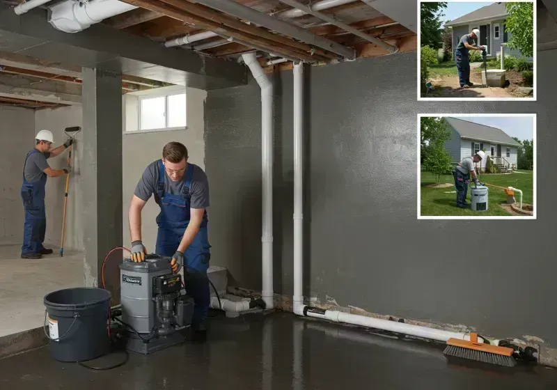 Basement Waterproofing and Flood Prevention process in East Alton, IL